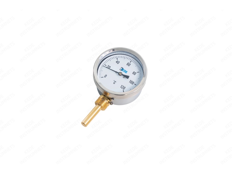 PIPE bottom entry bimetal thermometer