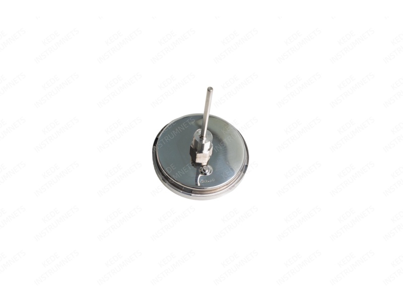 Back entry bimetal thermometer