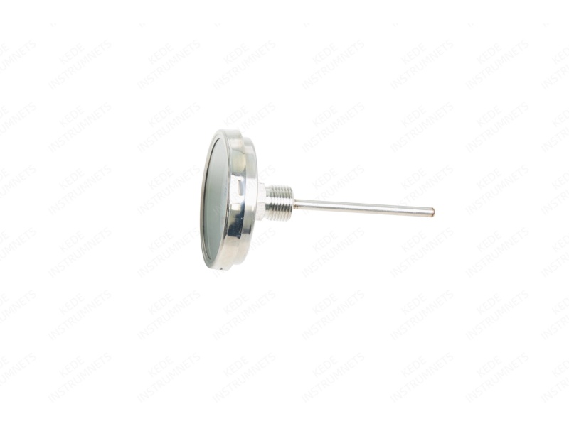 Back entry bimetal thermometer