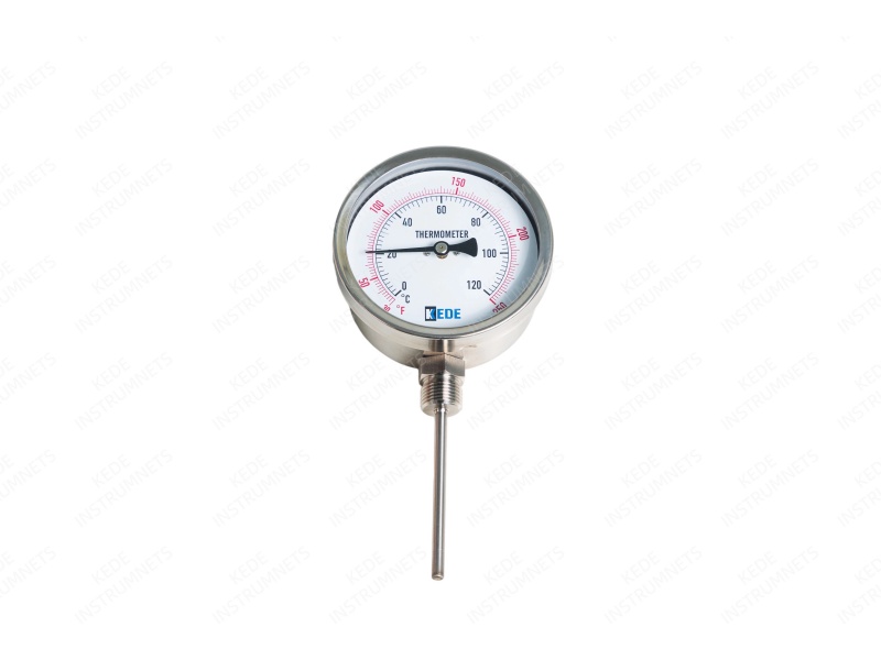 Bottom Entry Bimetal Thermometer